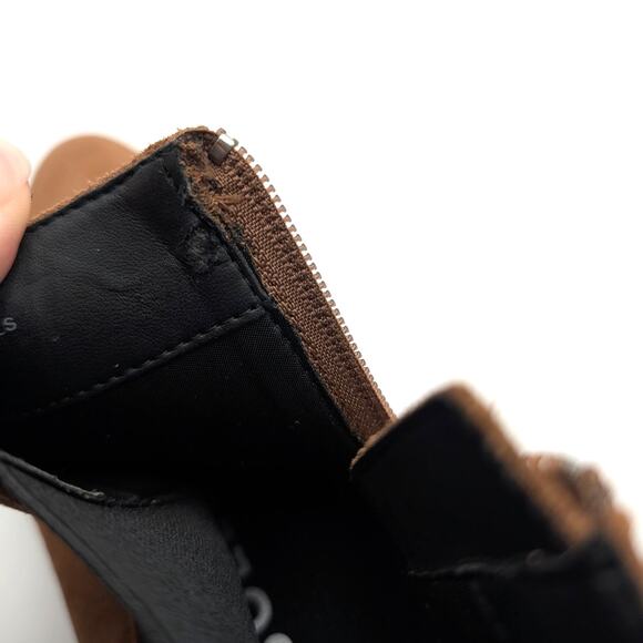 Aerosoles Cerros Ankle Boots Women's Side Zip Mocha Suede Size US9M EU39.5 - Picture 13 of 14